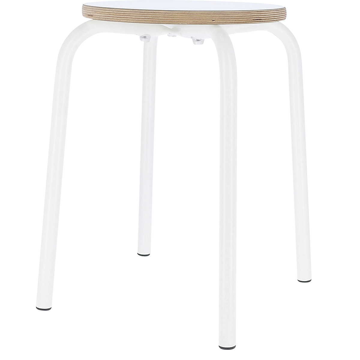 Sgabello PARIS, altezza sedile 460 mm, bianco-0