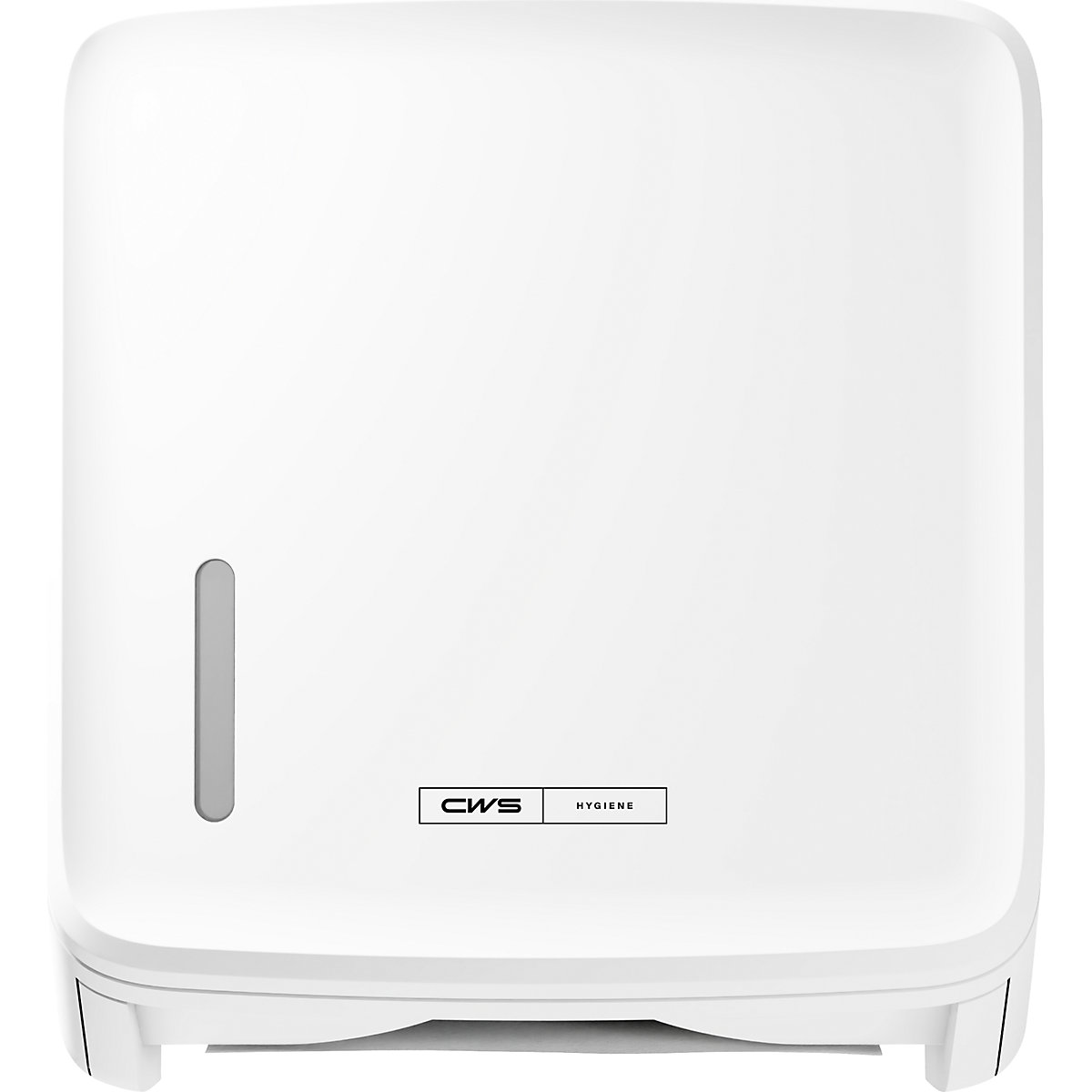 Dispensador de toallas de papel dobladas PureLine – CWS, para 300 toallas, blanco-0