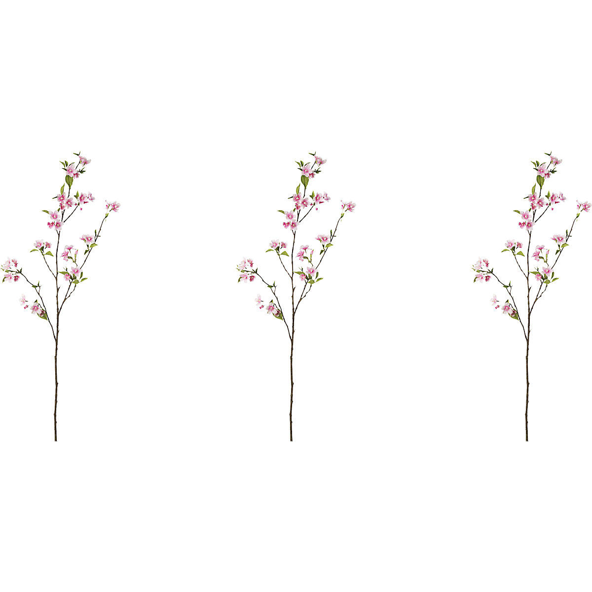 Ramas de peral de plástico, altura 1120 mm, UE 3 unid., color de la flor rosa-0
