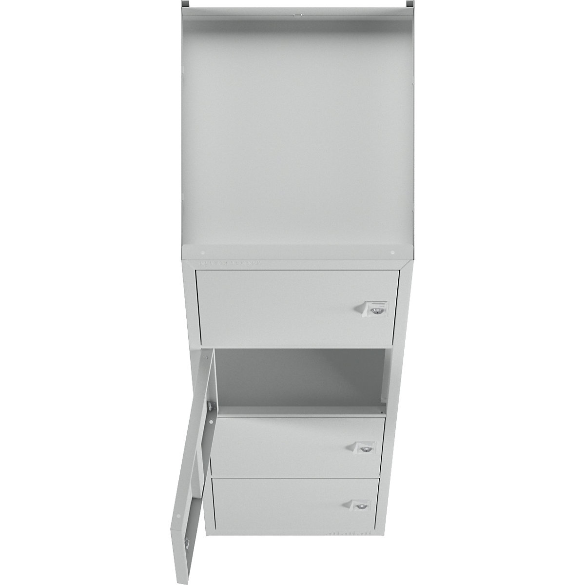 Armario de compartimentos bajo llave con 4 compartimentos individuales (Imagen del producto 6)-5
