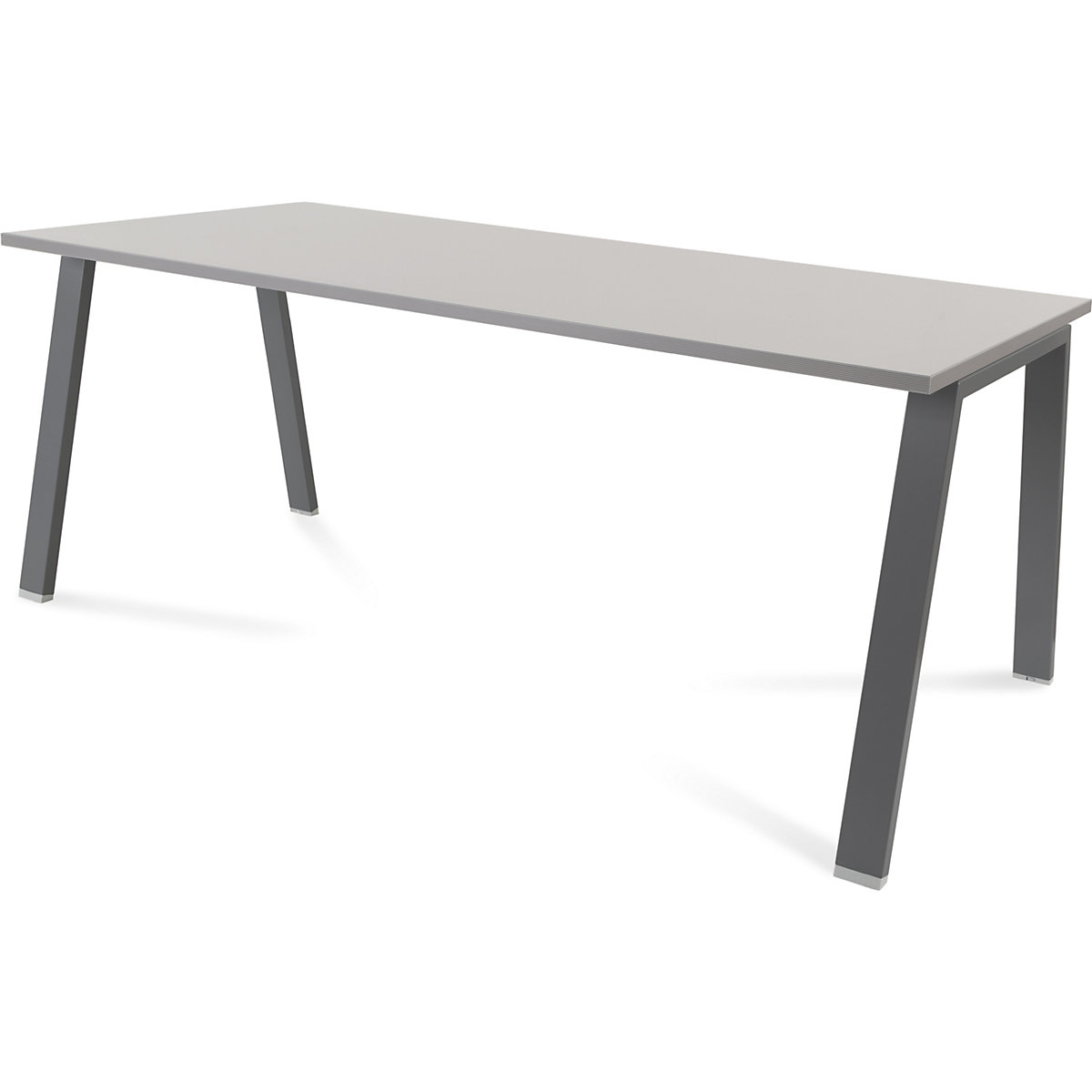 Birou BLANCA, înălțime 740 mm, cadru în formă de A, lăț. x ad. 1800 x 800 mm, gri / antracit-0