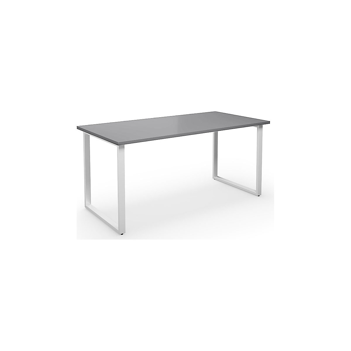 Masă multifuncțională DUO-O, blat drept, adâncime 800 mm, lățime 1600 mm, gri deschis / alb-0