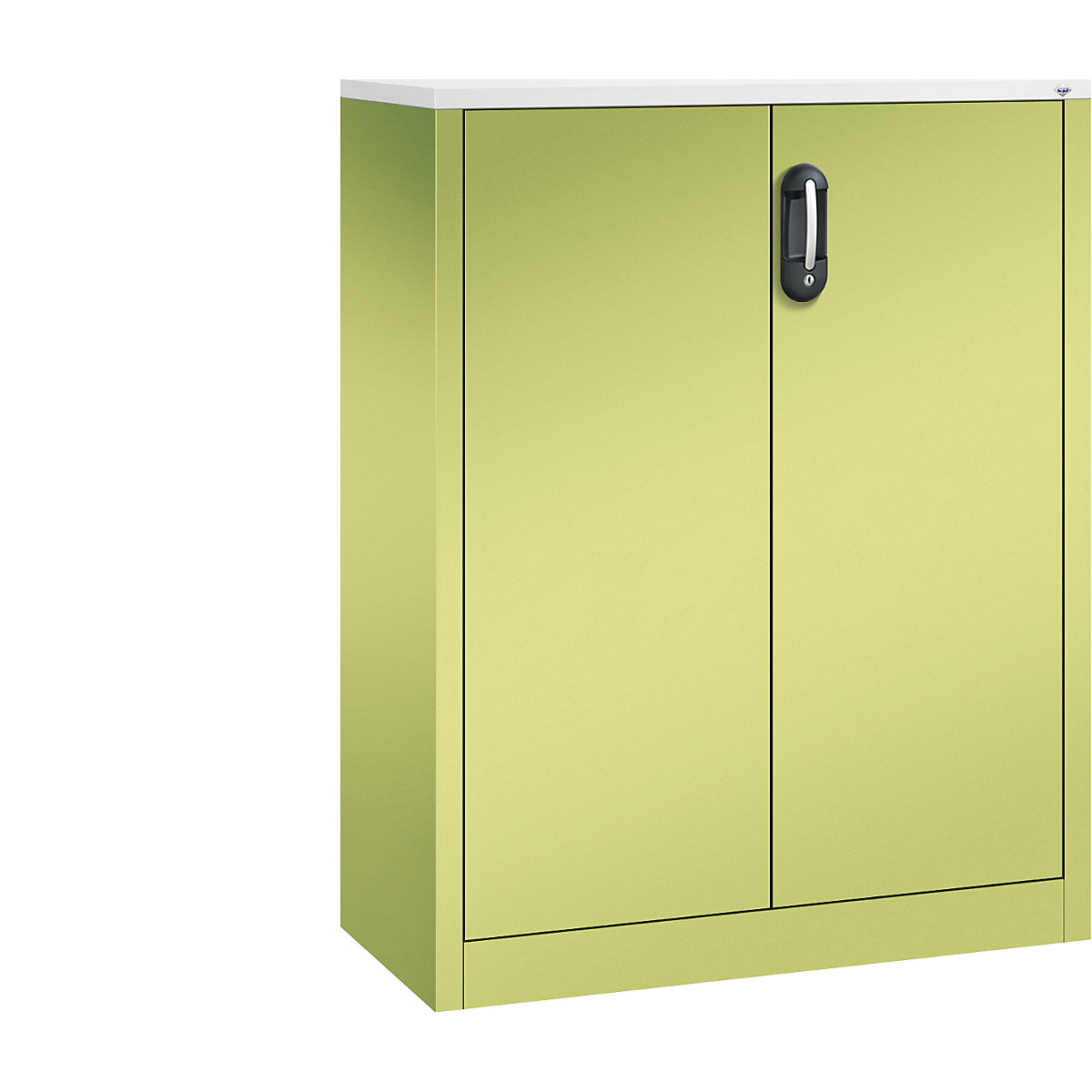 Comodă pentru acte ACURADO – C+P, înălțime pentru 3 bibliorafturi, î. x lăț. x ad. 1200 x 930 x 400 mm, verde viridin / verde viridin-0
