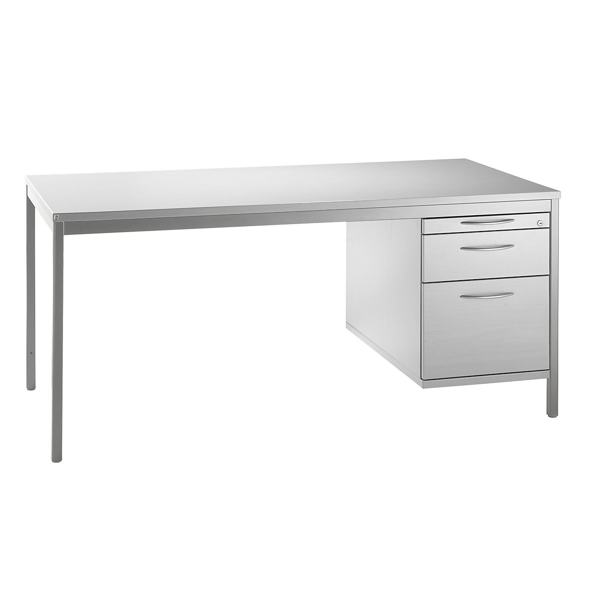 Dulap de pardoseală LENA, î. x lăț. x ad. 540 x 434 x 800 mm, 1 sertar pentru instrumente, 1 sertar pentru materiale, 1 registratură suspendată, gri deschis-0