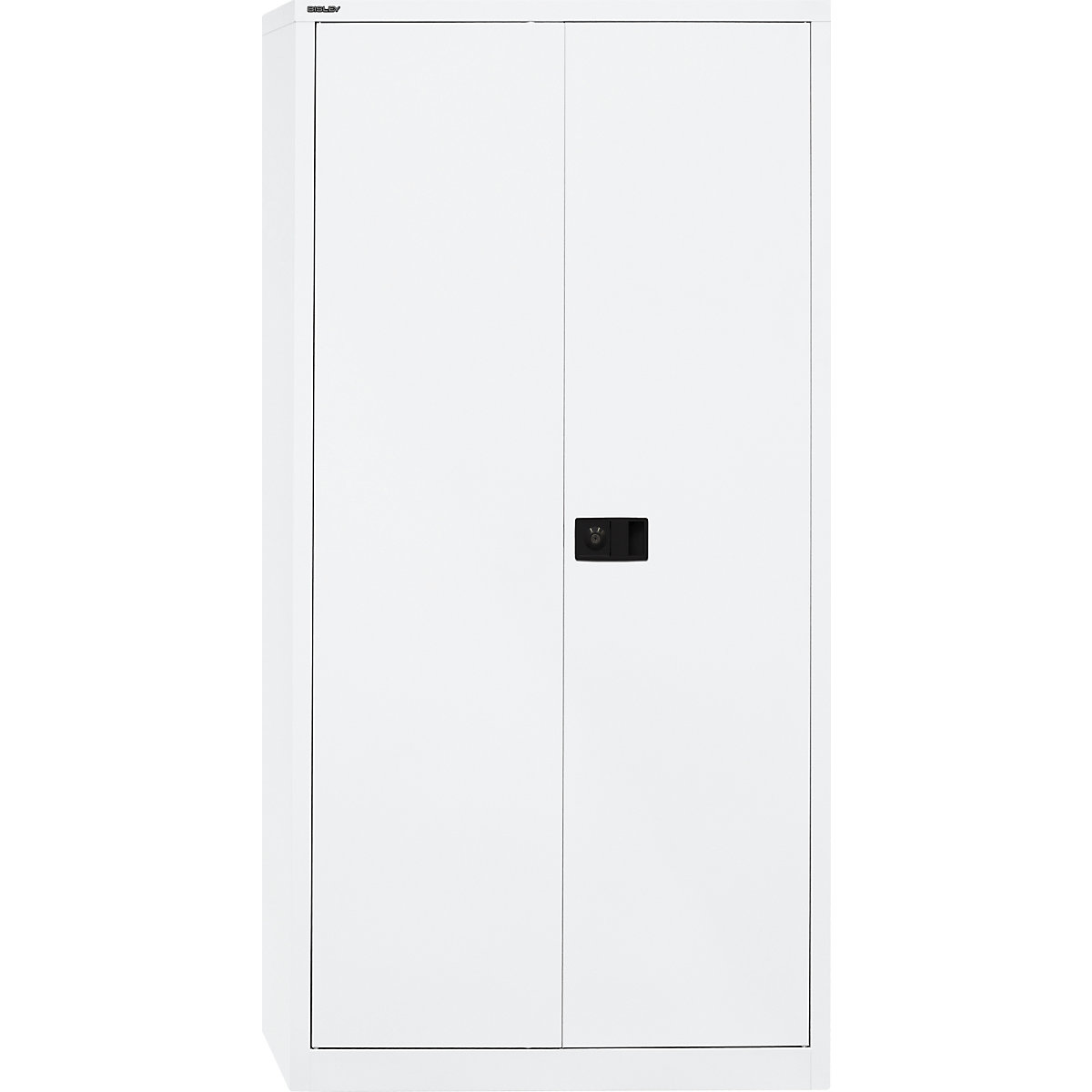 Dulap cu uși cu canaturi UNIVERSAL – BISLEY, î. x lăț. x ad. 1950 x 914 x 400 mm, cu accesorii de vestiar, alb trafic-0