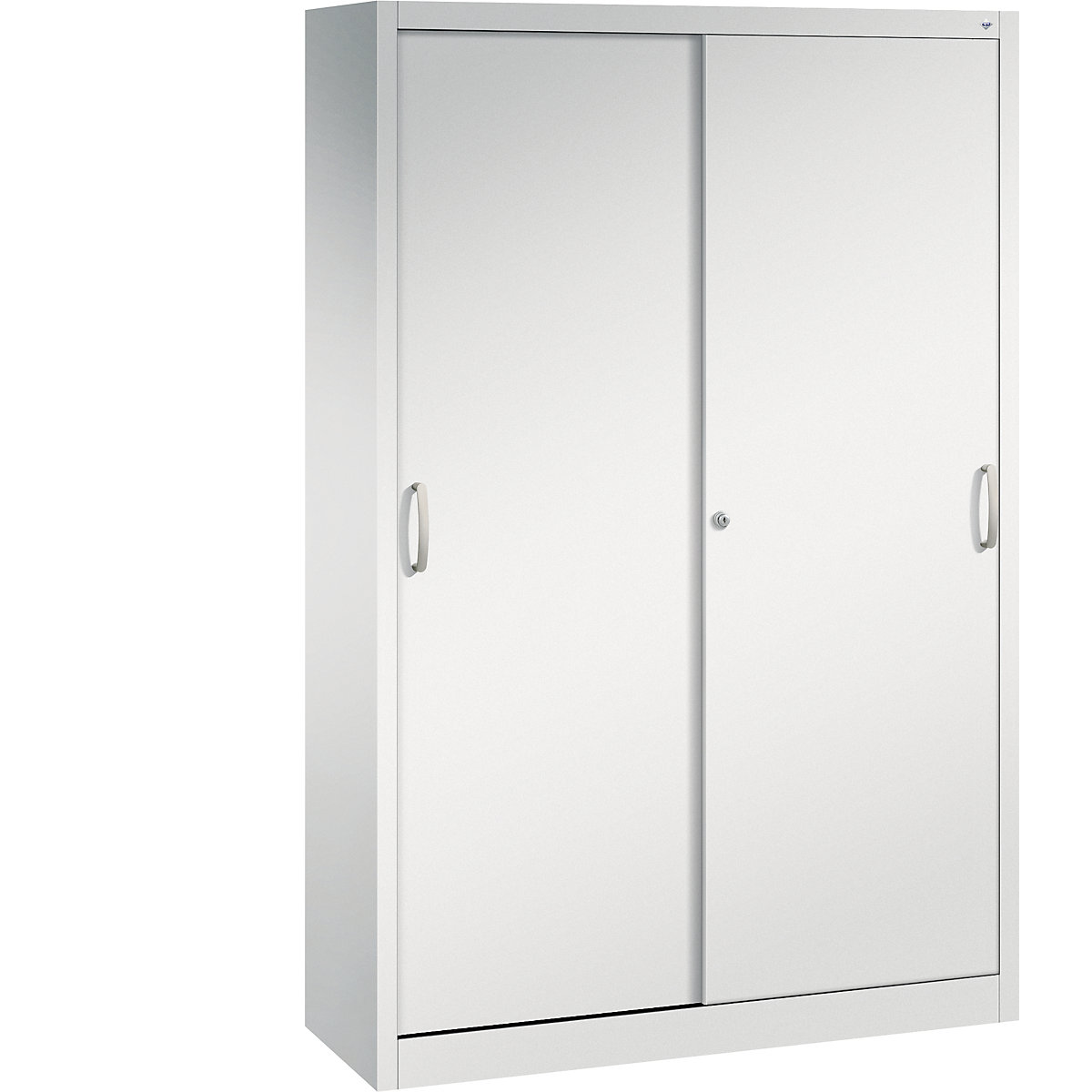 Dulap cu uși glisante ACURADO – C+P, 4 polițe, î. x lăț. x ad. 1950 x 1200 x 400 mm, gri deschis-0