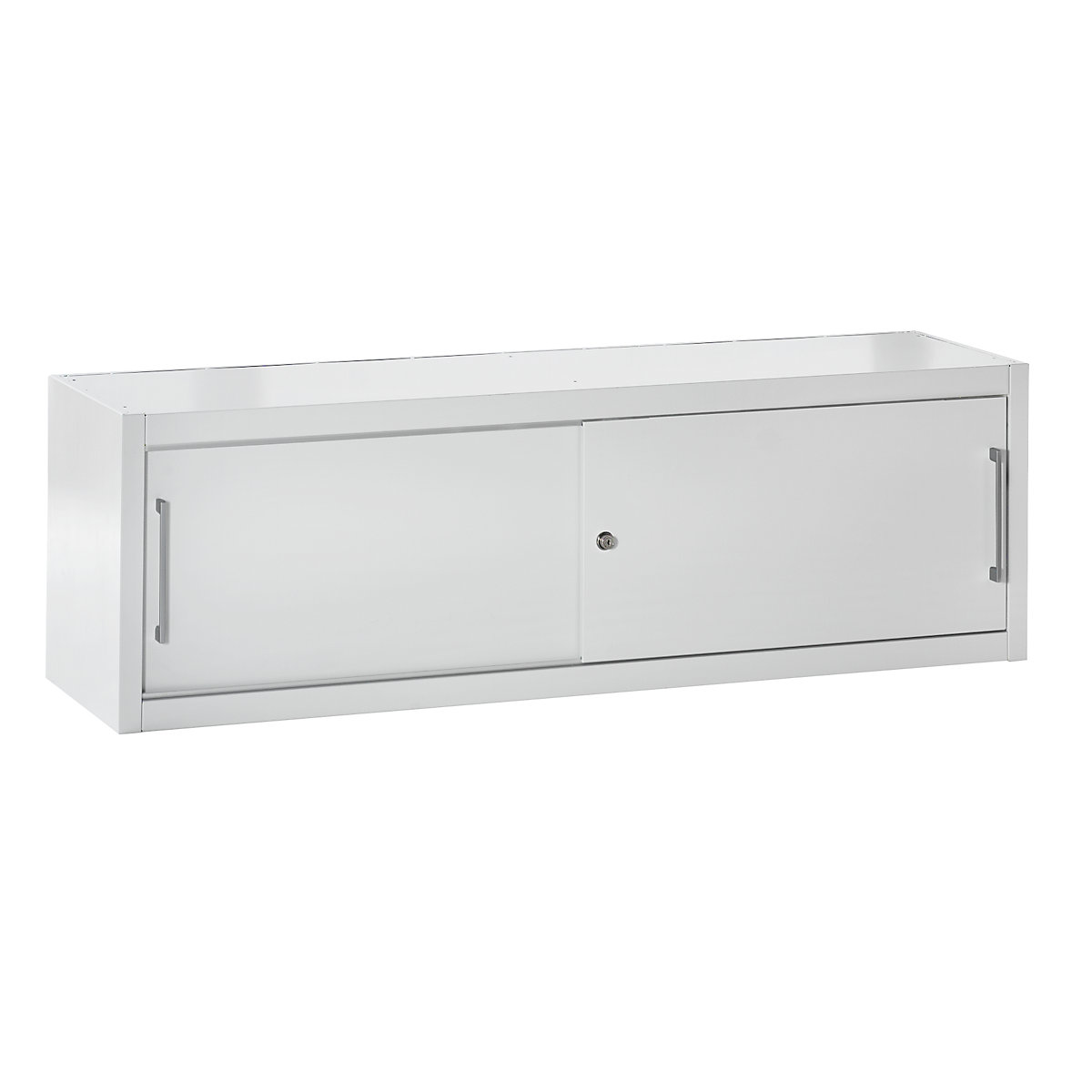 Dulap cu uși glisante – mauser, sub formă de prelungire pentru lățimea 1600 mm, î. x lăț. x ad. 500 x 1600 x 420 mm, gri deschis-0