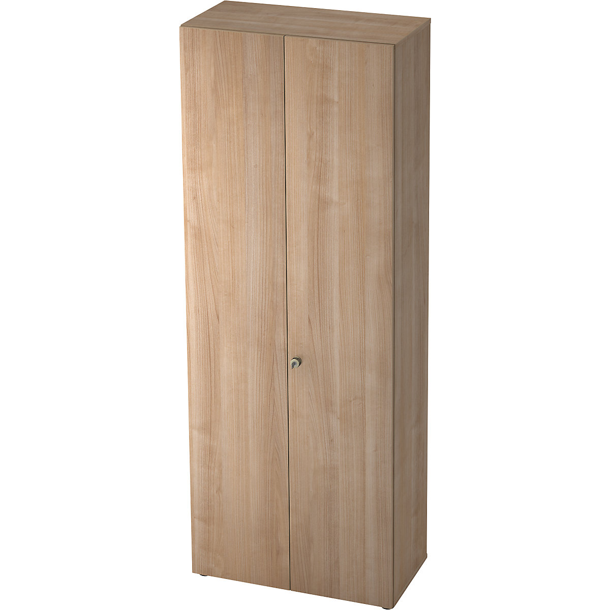 Dulap de haine – eurokraft pro, 2 polițe, 1 bară pentru haine, decor nuc / decor nuc-0