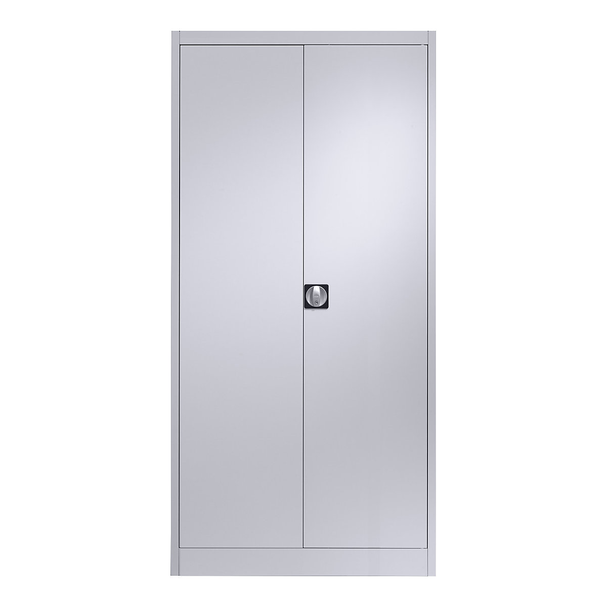 Dulap din oțel cu uși cu canaturi – mauser, 4 polițe, ad. 500 mm, alb aluminiu-0