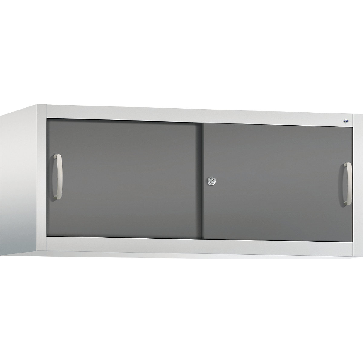 Dulap suprapus cu uși glisante ACURADO – C+P, î. x lăț. x ad. 500 x 1200 x 400 mm, gri deschis / gri vulcan-0