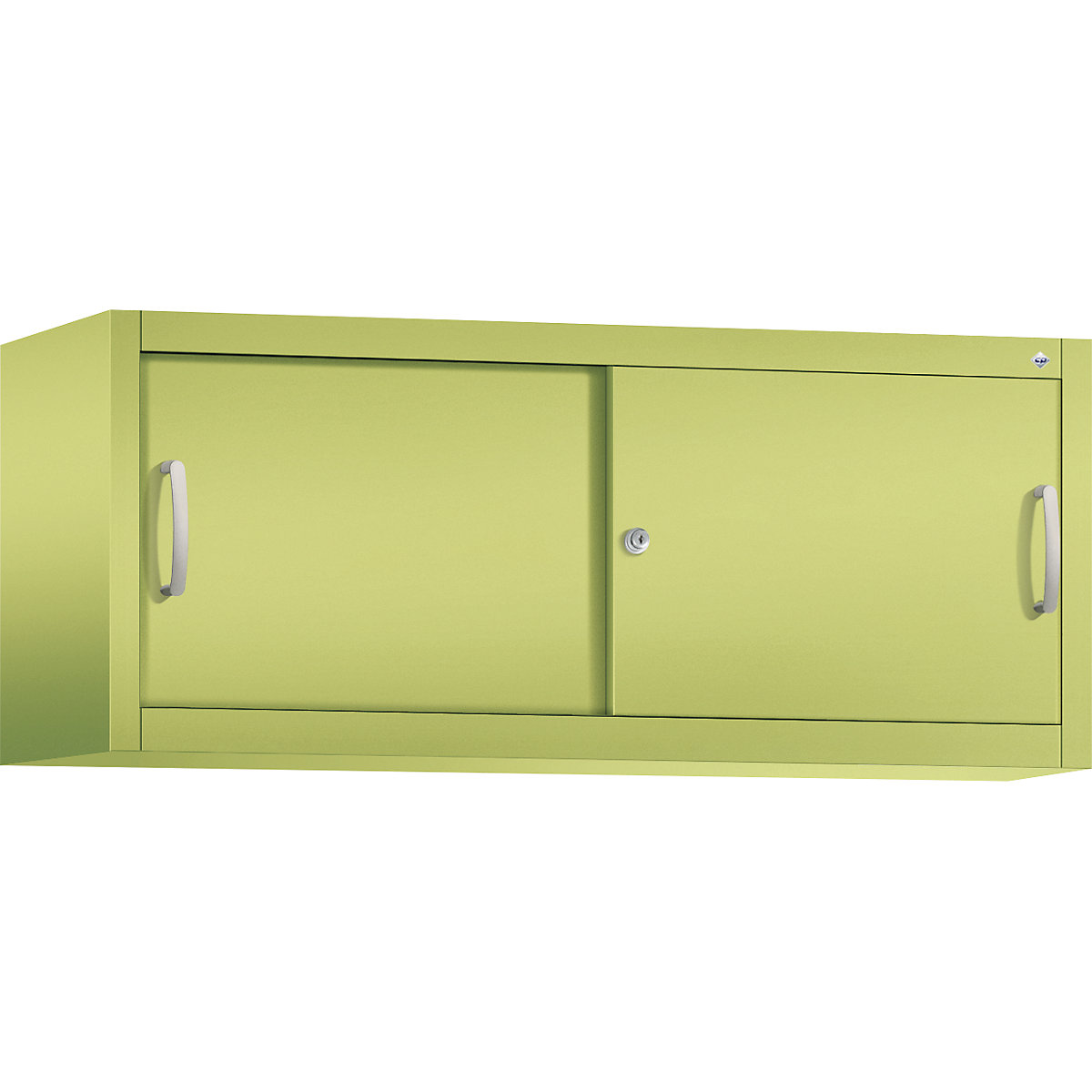 Dulap suprapus cu uși glisante ACURADO – C+P, î. x lăț. x ad. 500 x 1200 x 400 mm, verde viridin-0