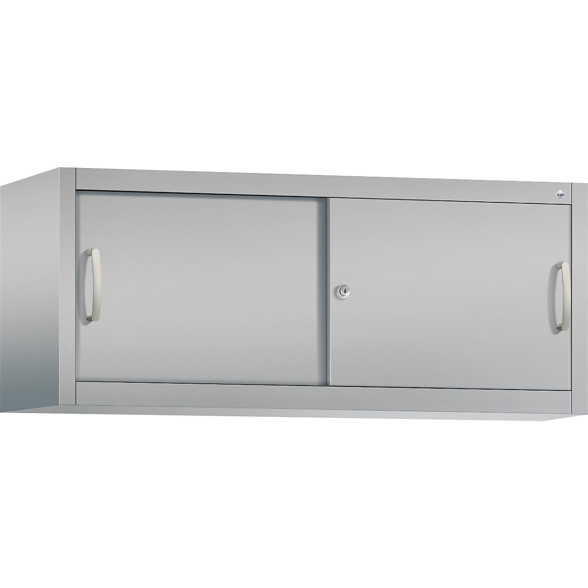 Dulap suprapus cu uși glisante ACURADO – C+P, î. x lăț. x ad. 500 x 1200 x 400 mm, alb aluminiu-0