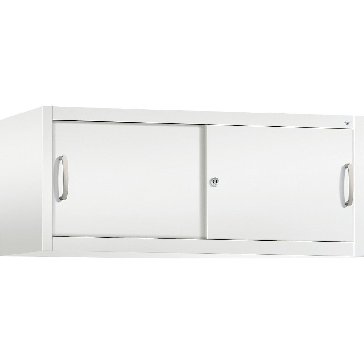 Dulap suprapus cu uși glisante ACURADO – C+P, î. x lăț. x ad. 500 x 1200 x 500 mm, alb trafic-0