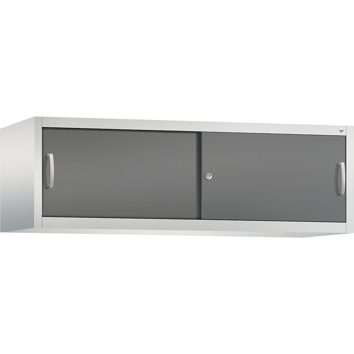 Dulap suprapus cu uși glisante ACURADO – C+P, î. x lăț. x ad. 500 x 1600 x 500 mm, gri deschis / gri vulcan-0