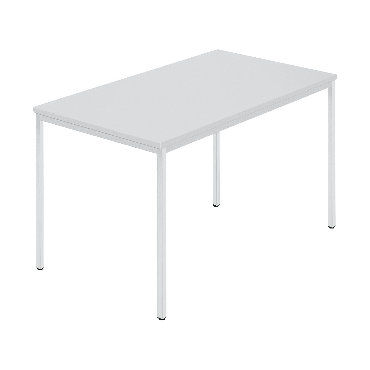 Masă dreptunghiulară, țeavă rectangulară cu strat din plastic, lăț. x ad. 1200 x 800 mm, gri / gri-0