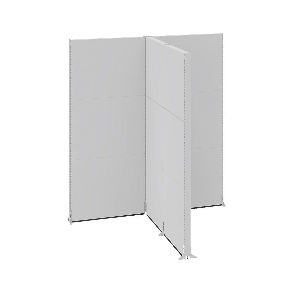 Paravan acustic, birou/industrie, module complete, lung. x lăț. x î. 2656 x 2131 x 3000 mm-0