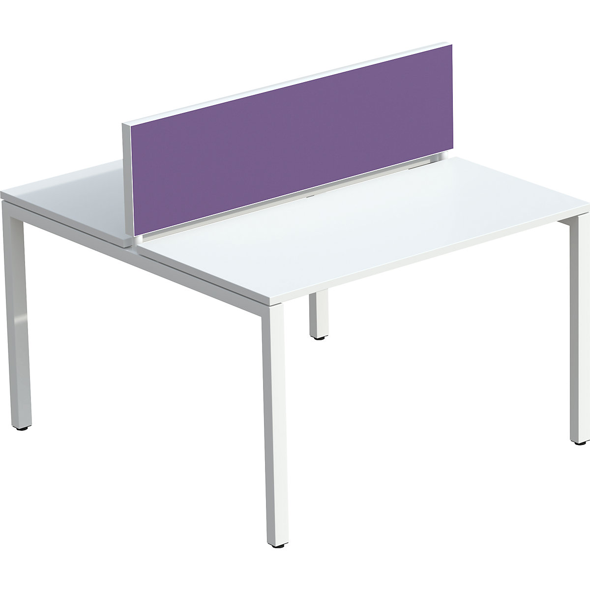 Partiție de birou pentru posturi de lucru în echipă – EasyDesk (Imagine produs 2)-1