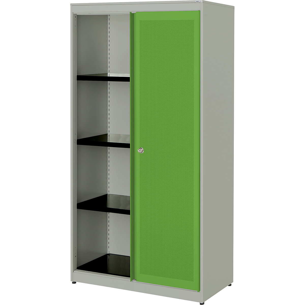 Armoire à portes coulissantes, à effet acoustique – mauser