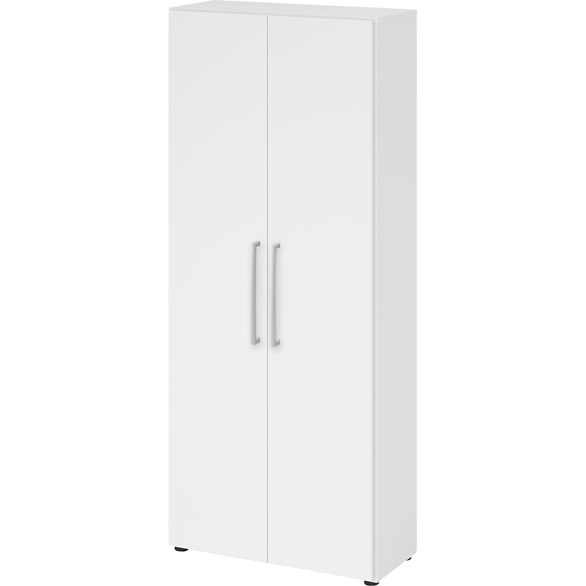 Armoire de bureau – eurokraft pro, 4 tablettes, h x l x p 1880 x 800 x 346 mm, blanc-0