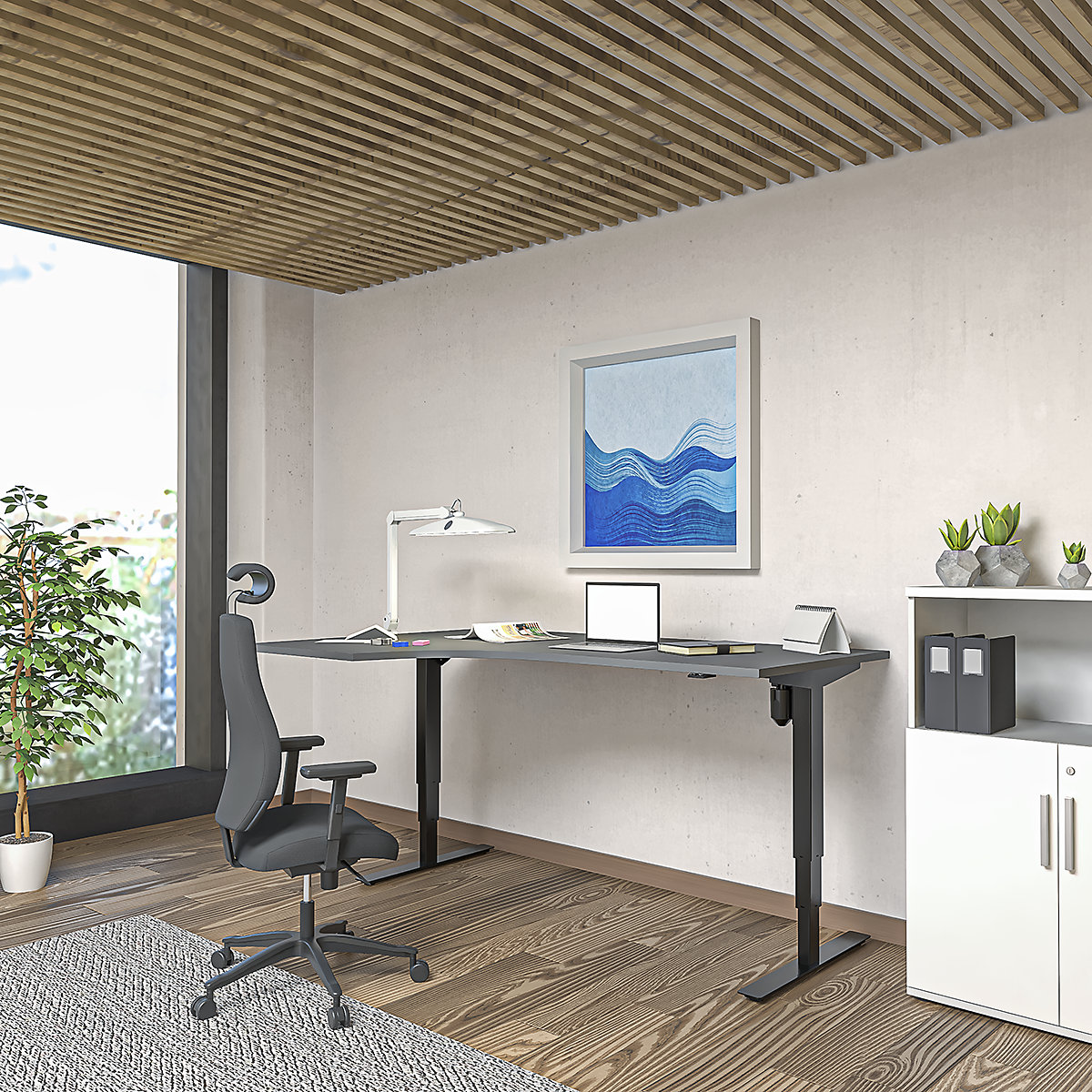 Bureau assis-debout électrique Atlanta (Illustration du produit 6)-5