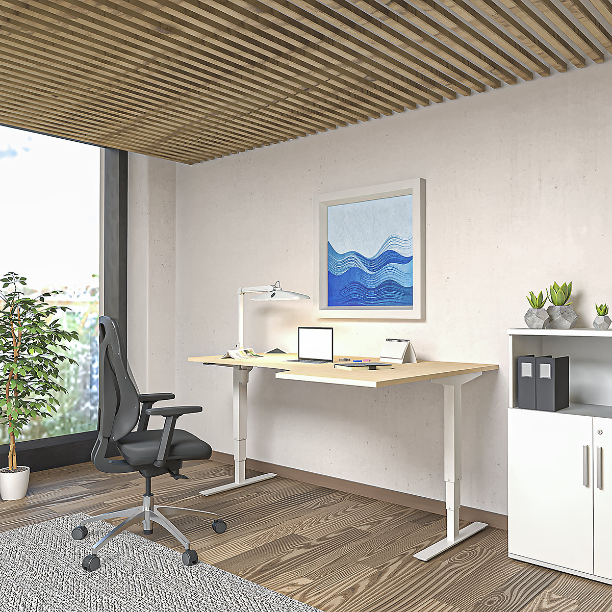 Bureau assis-debout électrique Atlanta (Illustration du produit 6)-5