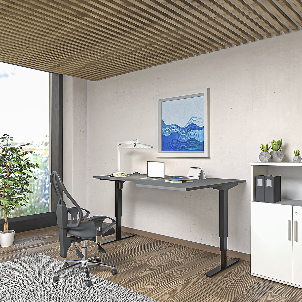 Bureau assis-debout électrique Atlanta (Illustration du produit 6)-5