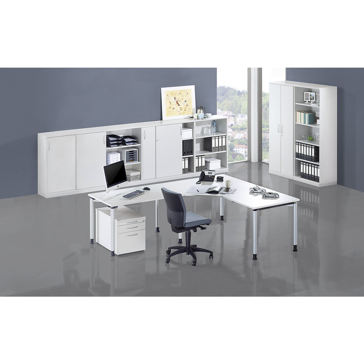 Bureau à 4 pieds THEA (Illustration du produit 2)-1