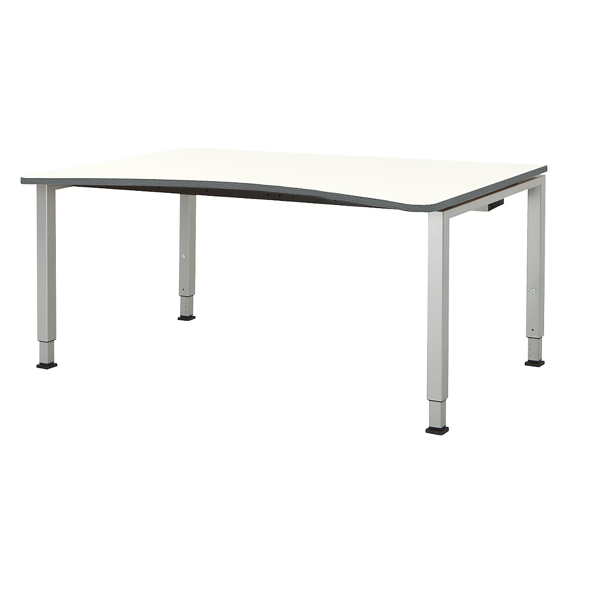 Bureau courbe réglable en hauteur – mauser