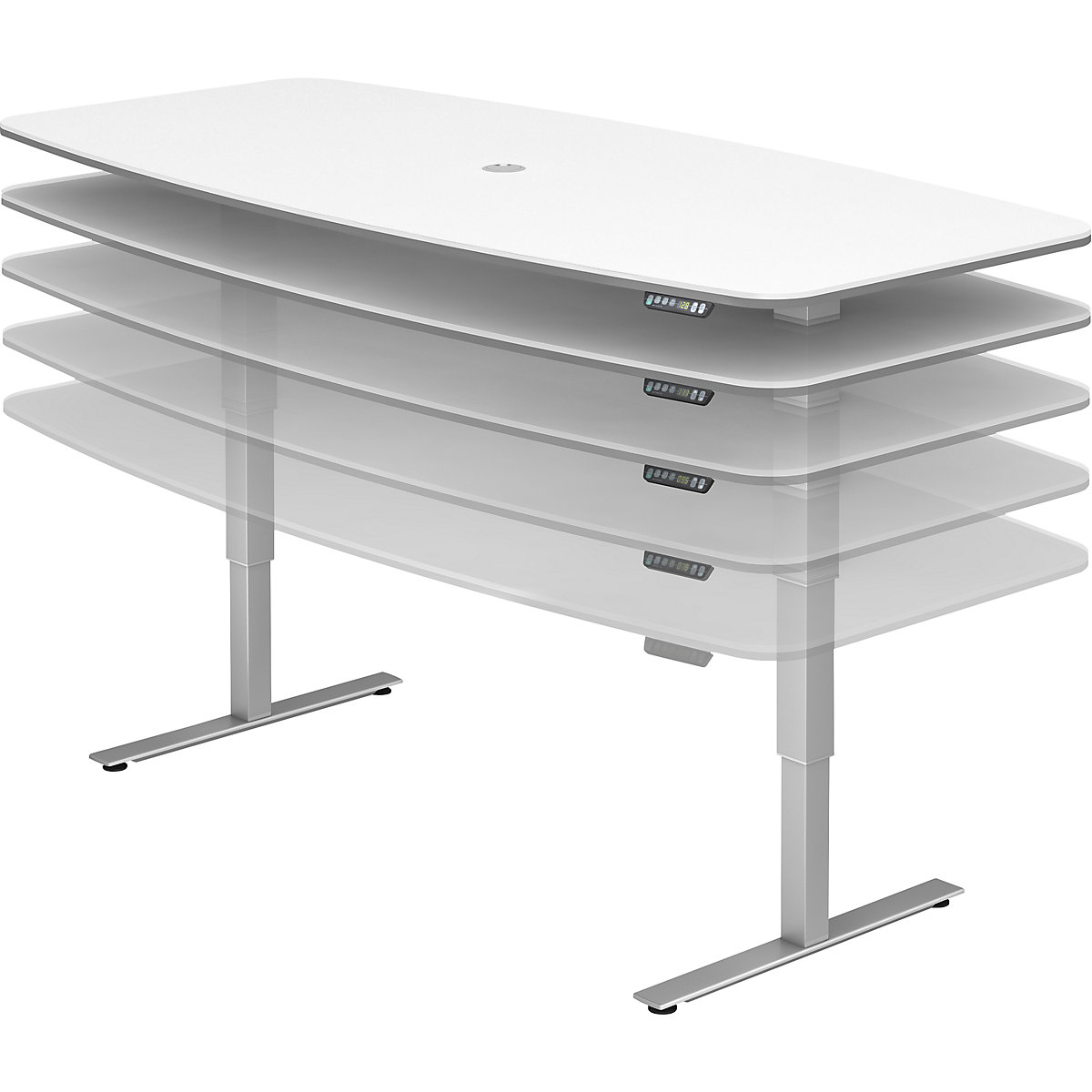 Table de conférence, l x p 2200 x 1030 mm (Illustration du produit 2)-1