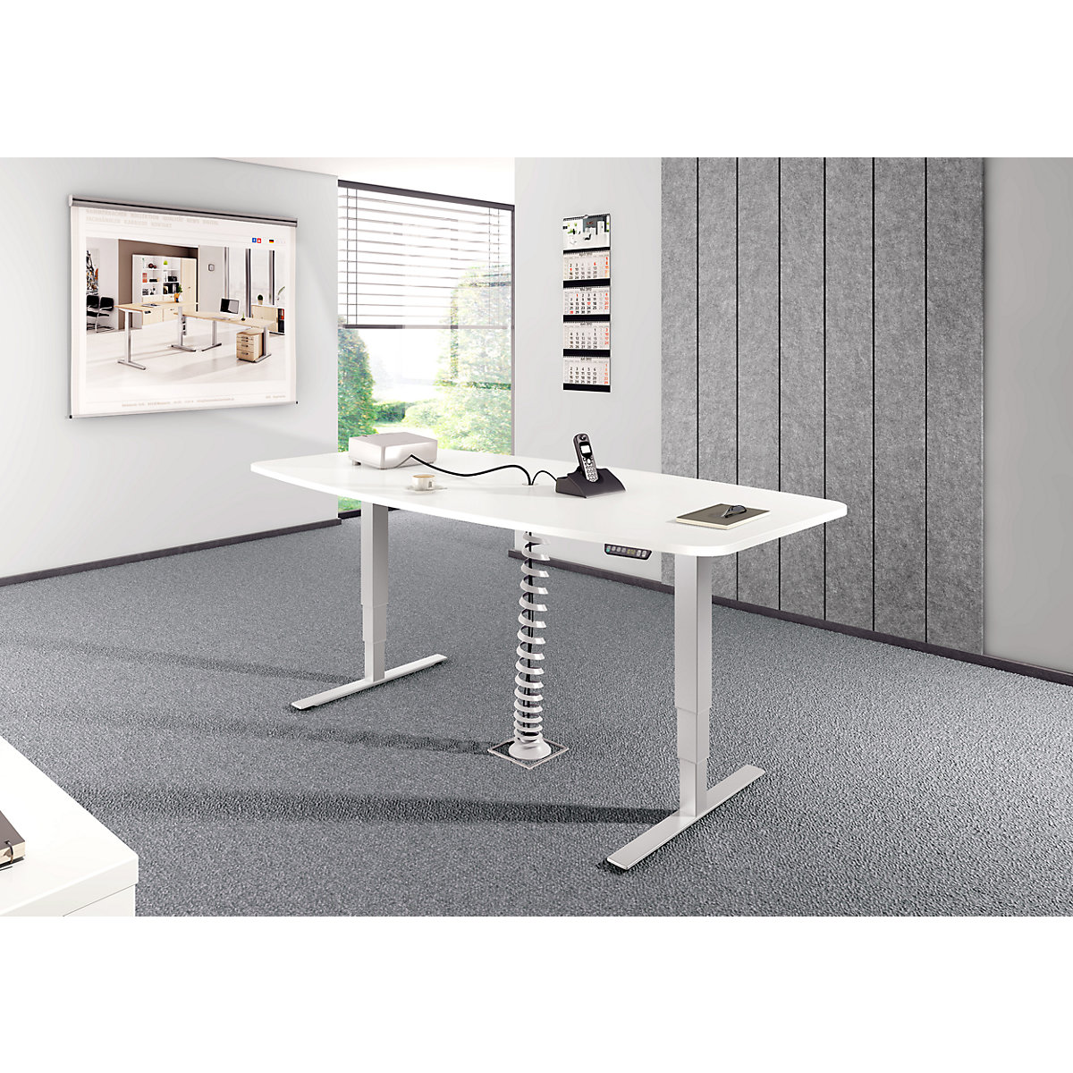 Table de conférence, l x p 2200 x 1030 mm (Illustration du produit 3)-2
