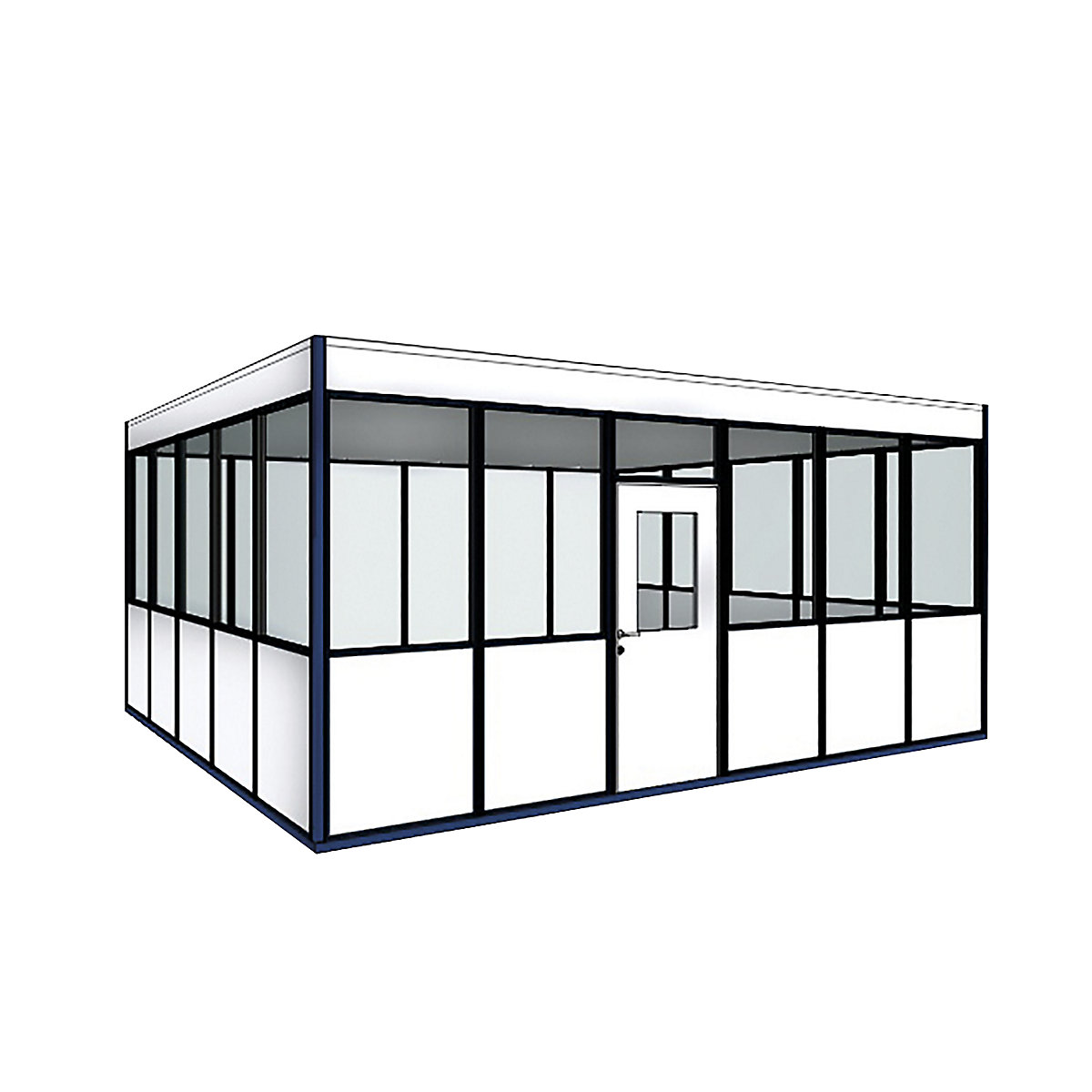 Prefab office, 4-sided, free-standing version
