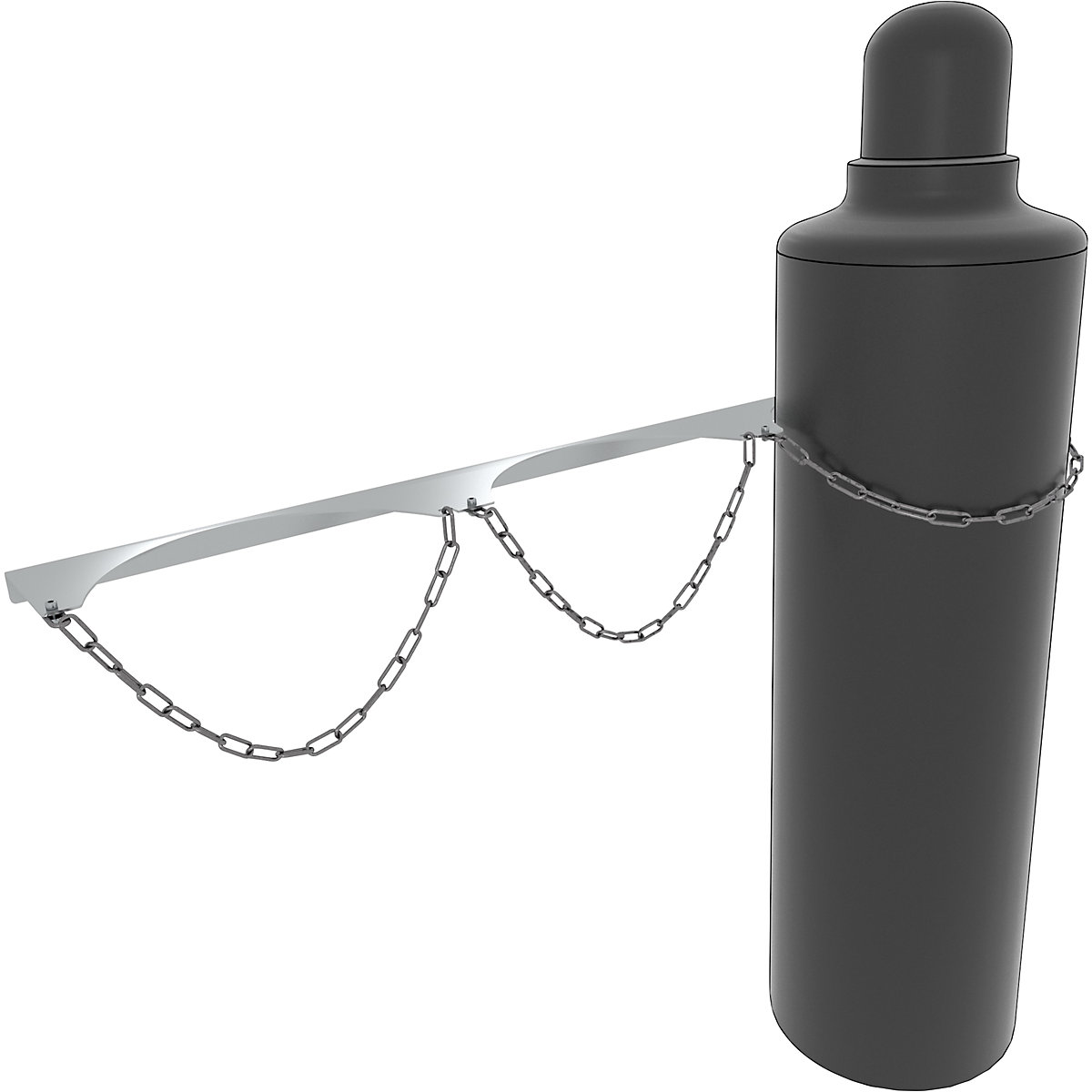Supporto da parete per bombole di gas – eurokraft basic (Foto prodotto 2)-1