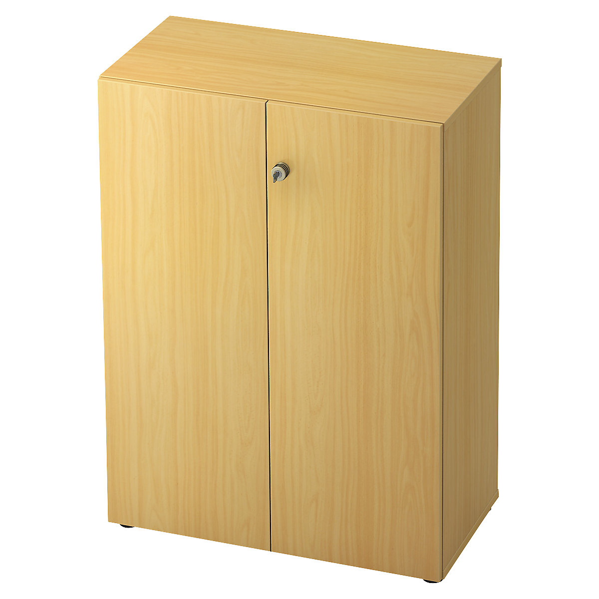 Armario para archivadores – eurokraft pro, 2 baldas, decoración de haya-0