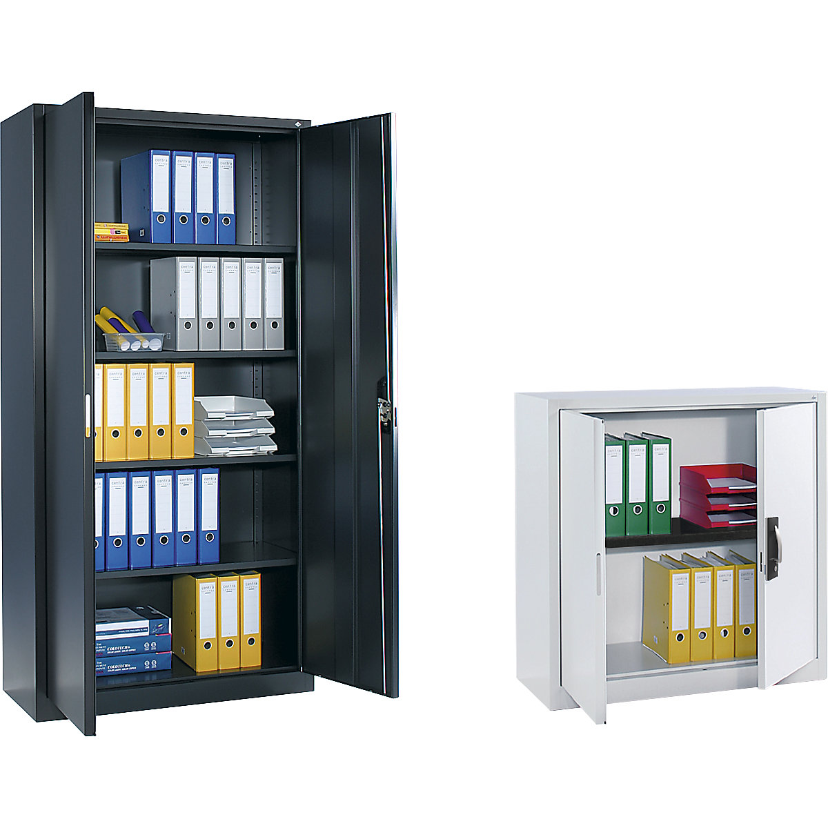Armario de acero con puertas batientes – C+P (Imagen del producto 3)-2