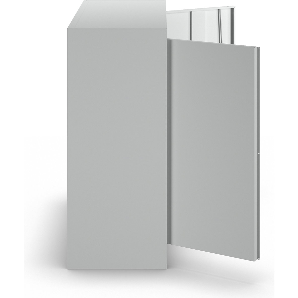Armario de acero con puertas batientes – mauser (Imagen del producto 2)-1