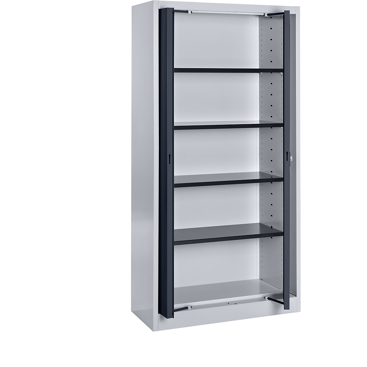 Armario de acero con puertas retráctiles – mauser (Imagen del producto 2)-1