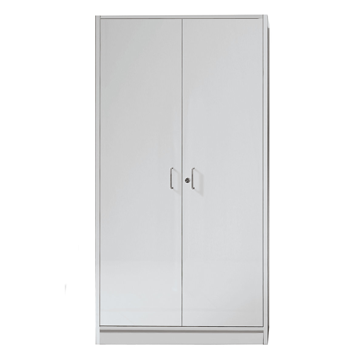 TINO Armario de puertas batientes, 4 pisos de archivadores, gris luminoso