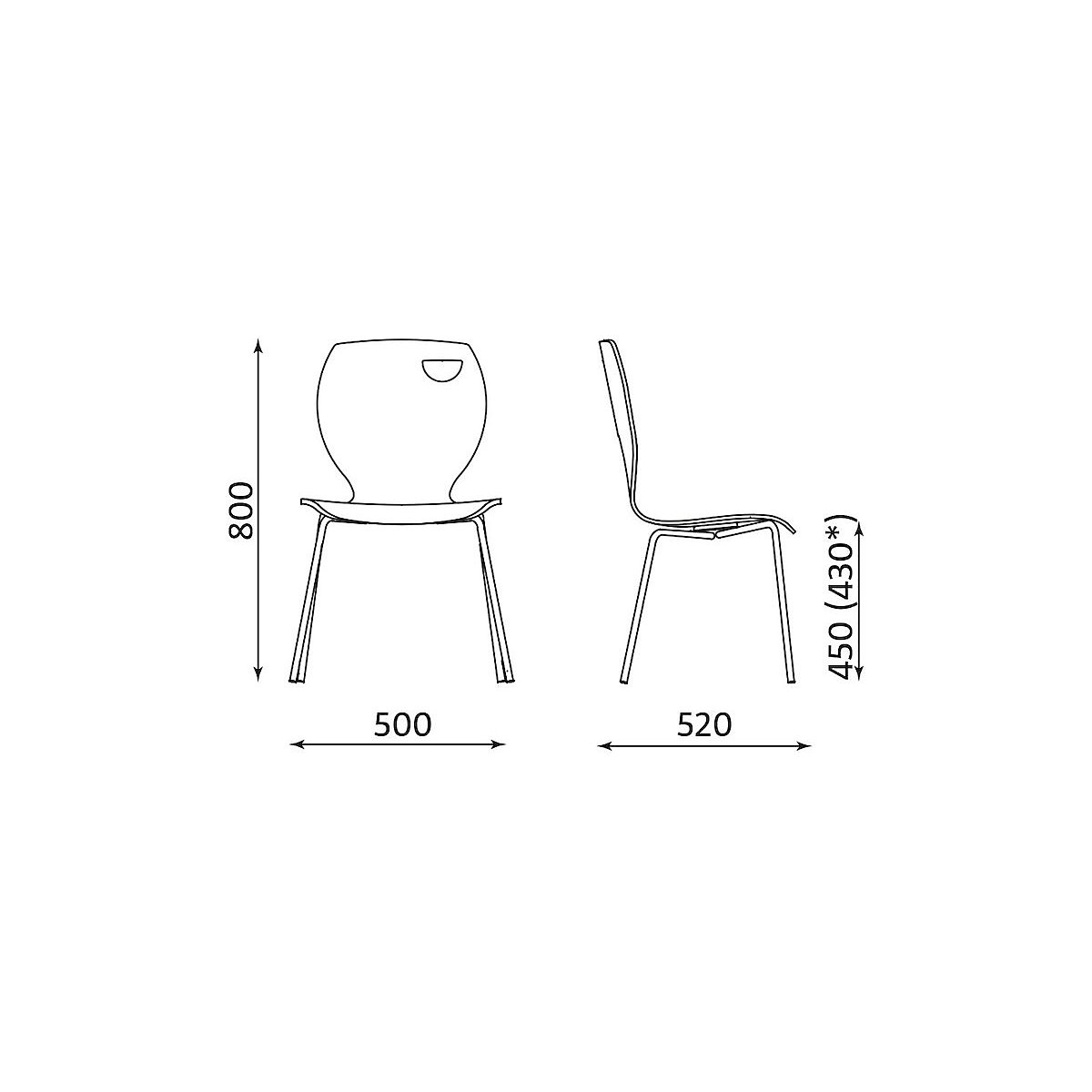 Silla de carcasa Laura (Imagen del producto 9)-8