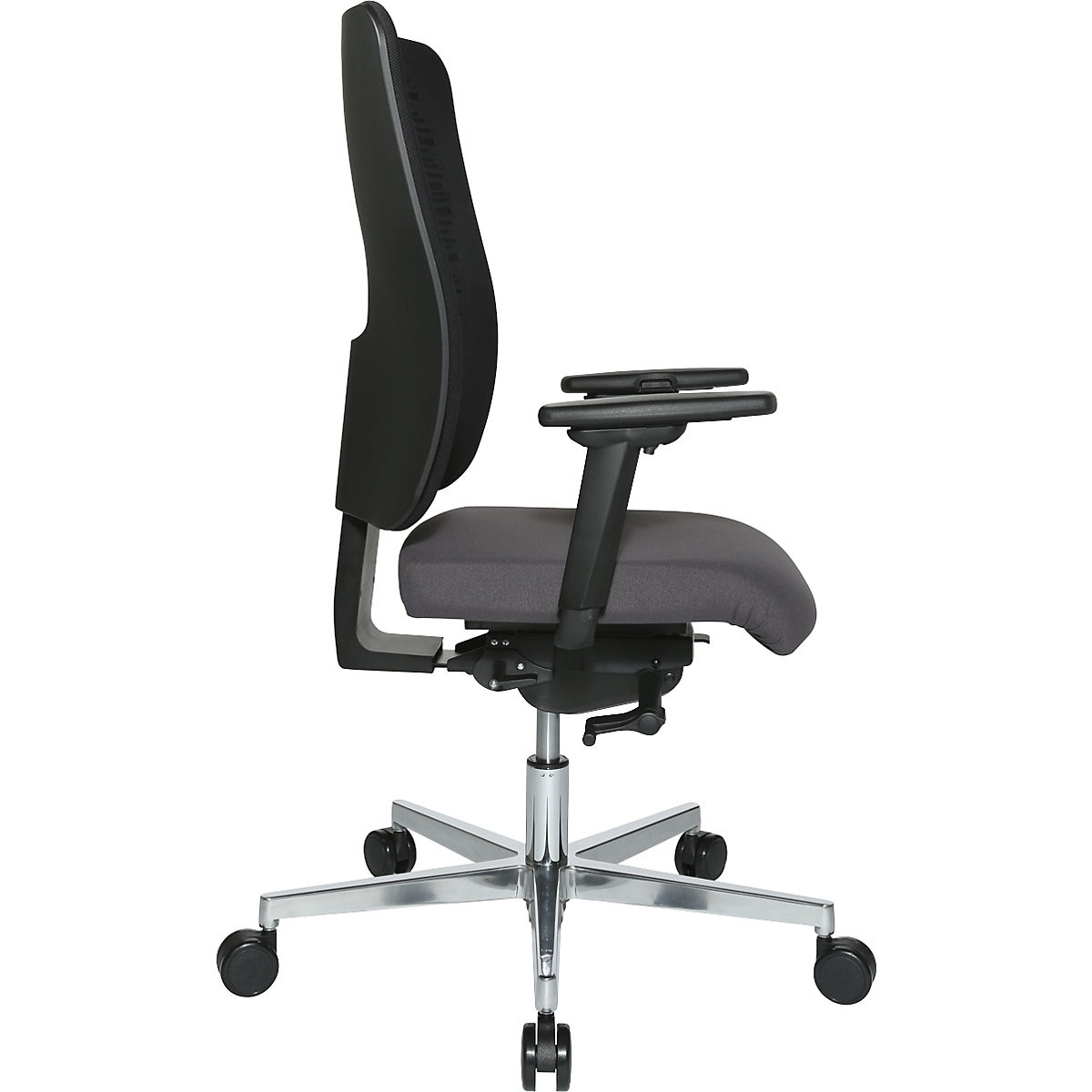 Silla giratoria de oficina V4 con asiento perfilado plano – eurokraft pro (Imagen del producto 5)-4