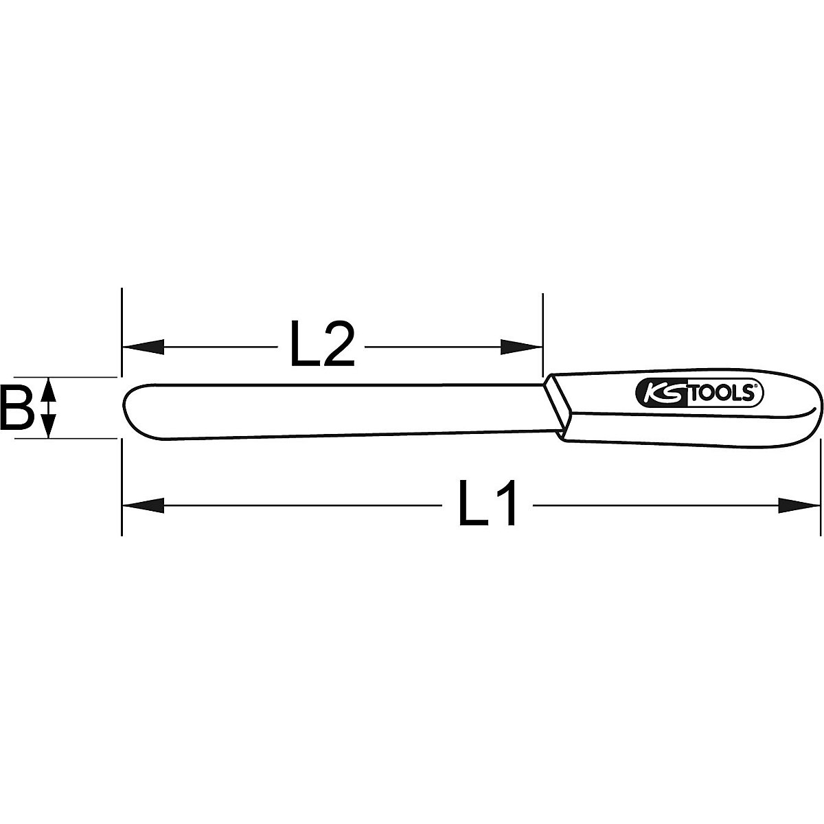 Nóż szpachlowy BRONZEplus – KS Tools (Zdjęcie produktu 2)-1
