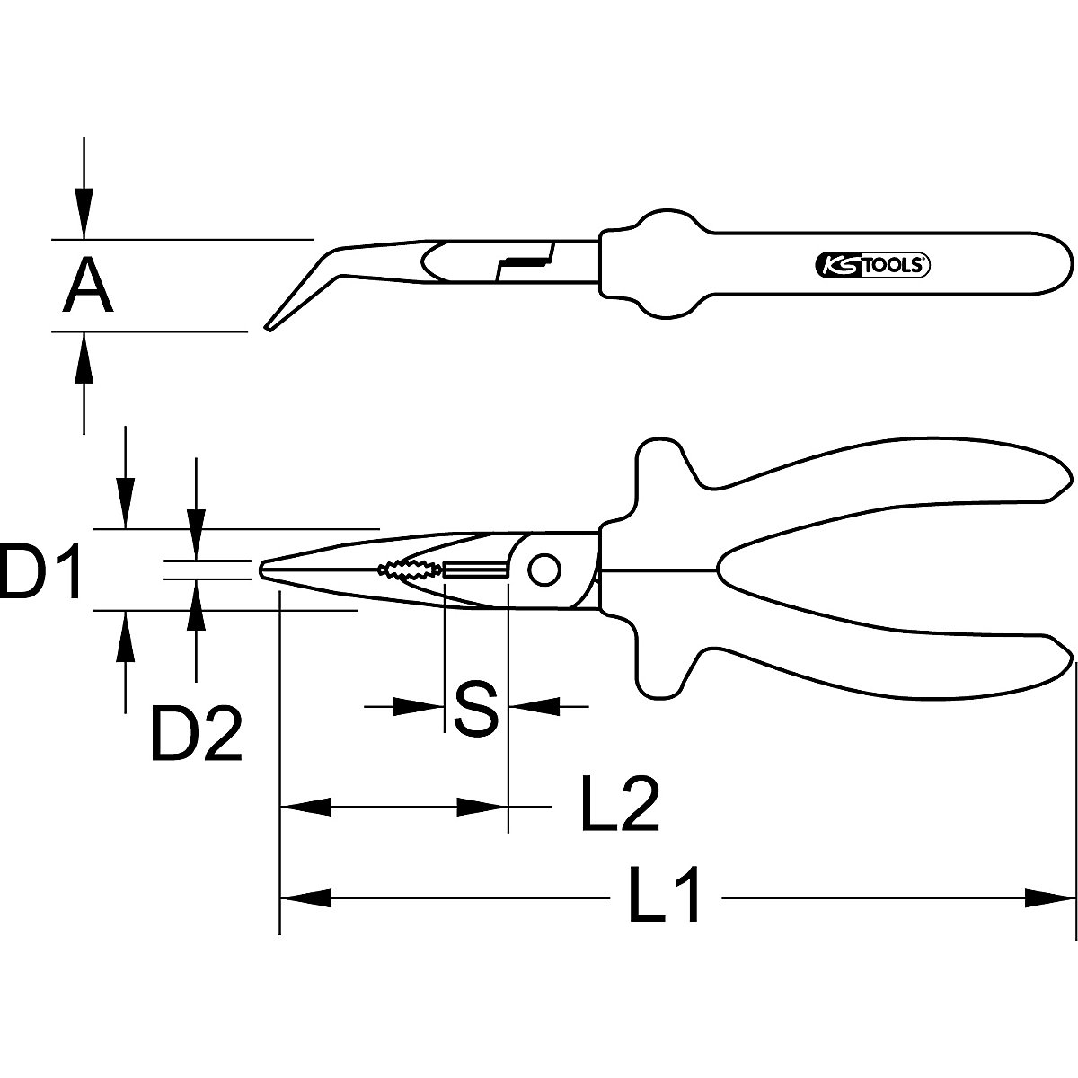 Szczypce telefoniczne BERYLLIUMplus – KS Tools (Zdjęcie produktu 5)-4