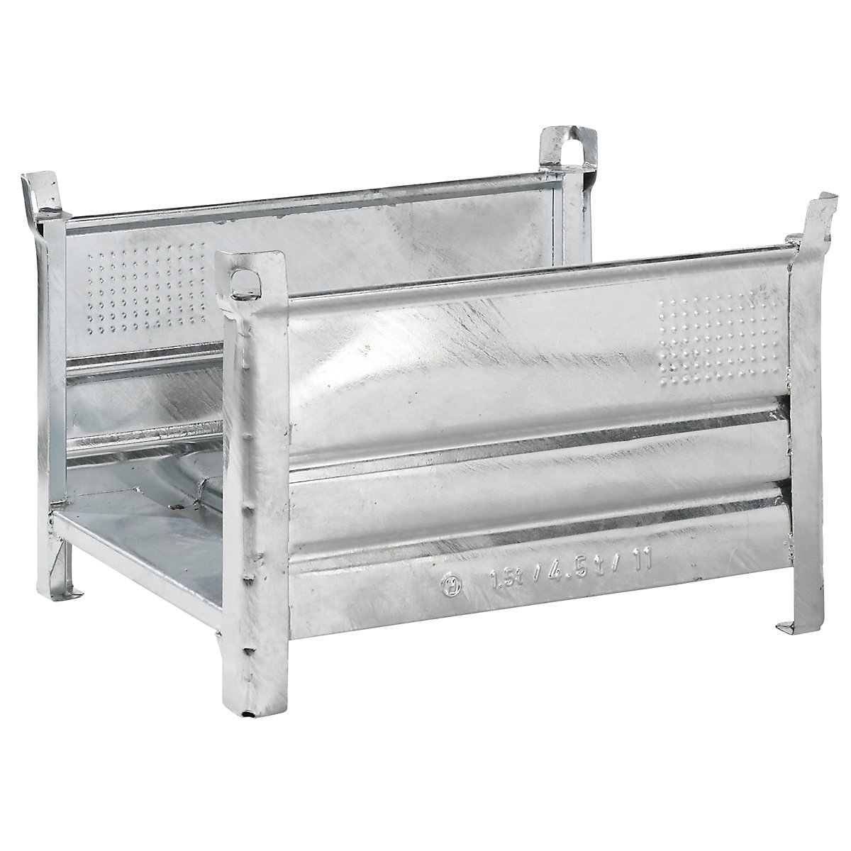 Cadru pentru produse lungi cu 2 pereți longitudinali – Heson, lung. x lăț. 1000 x 800 mm, zincat-0