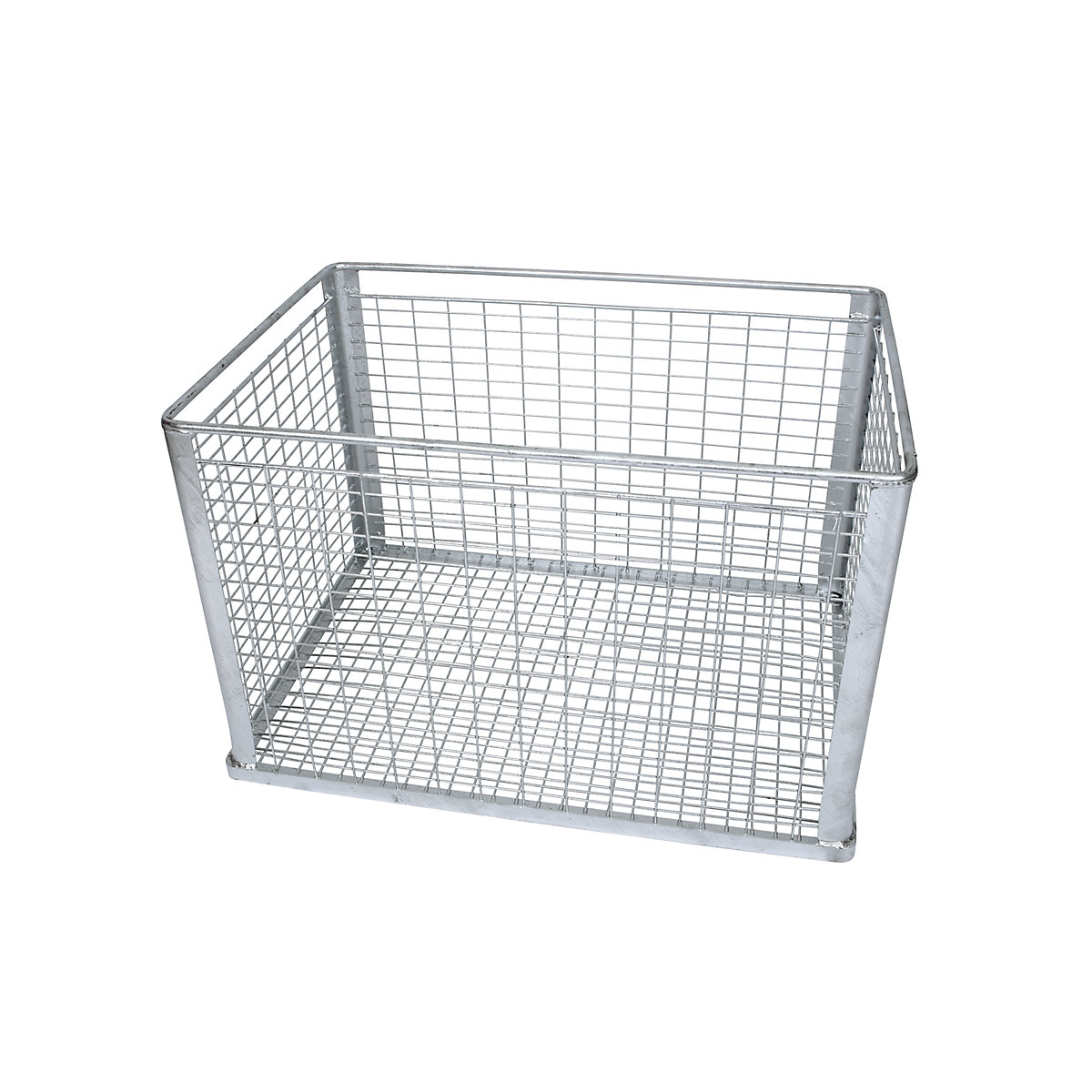 Coș de stivuire pentru articole grele, dimensiune mare a ochiurilor, dimensiuni exterioare lung. x lăț. x î. 815 x 565 x 525 mm-0