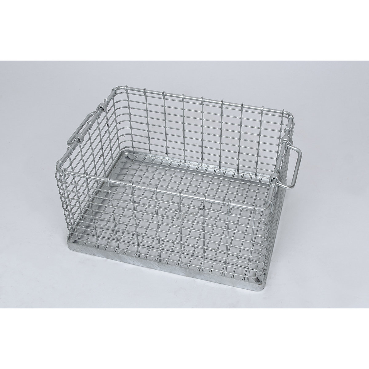 Coș de stivuire pentru articole grele, dimensiune mare a ochiurilor, dimensiuni exterioare lung. x lăț. x î. 515 x 405 x 300 mm-0