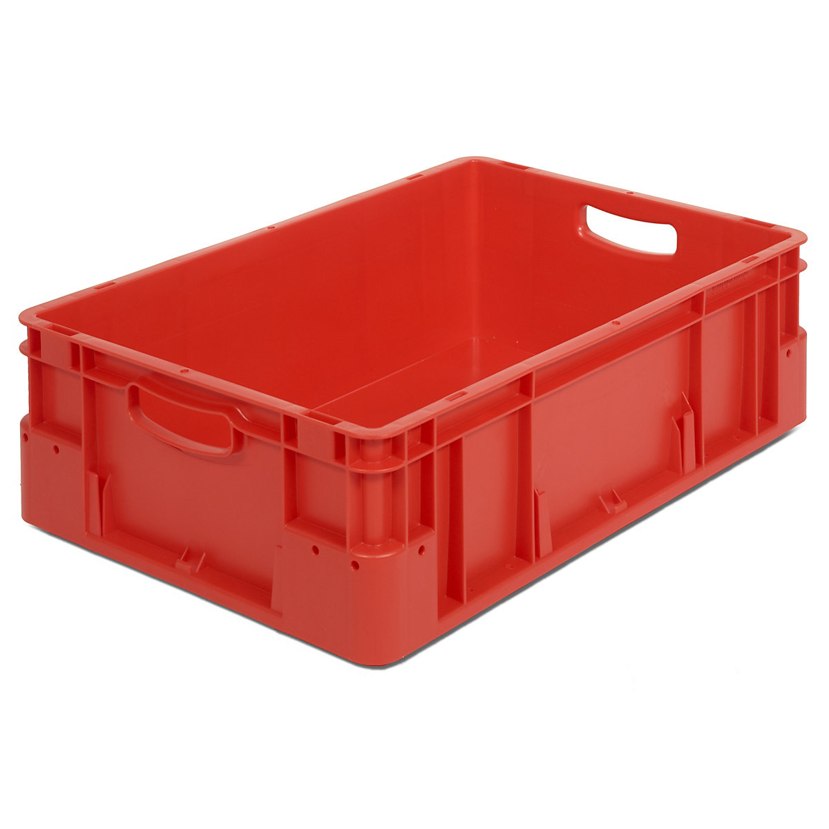 Navetă industrială, volum 30 l, lung. x lăț. x î. 600 x 400 x 180 mm, amb. 5 buc., roșu-0