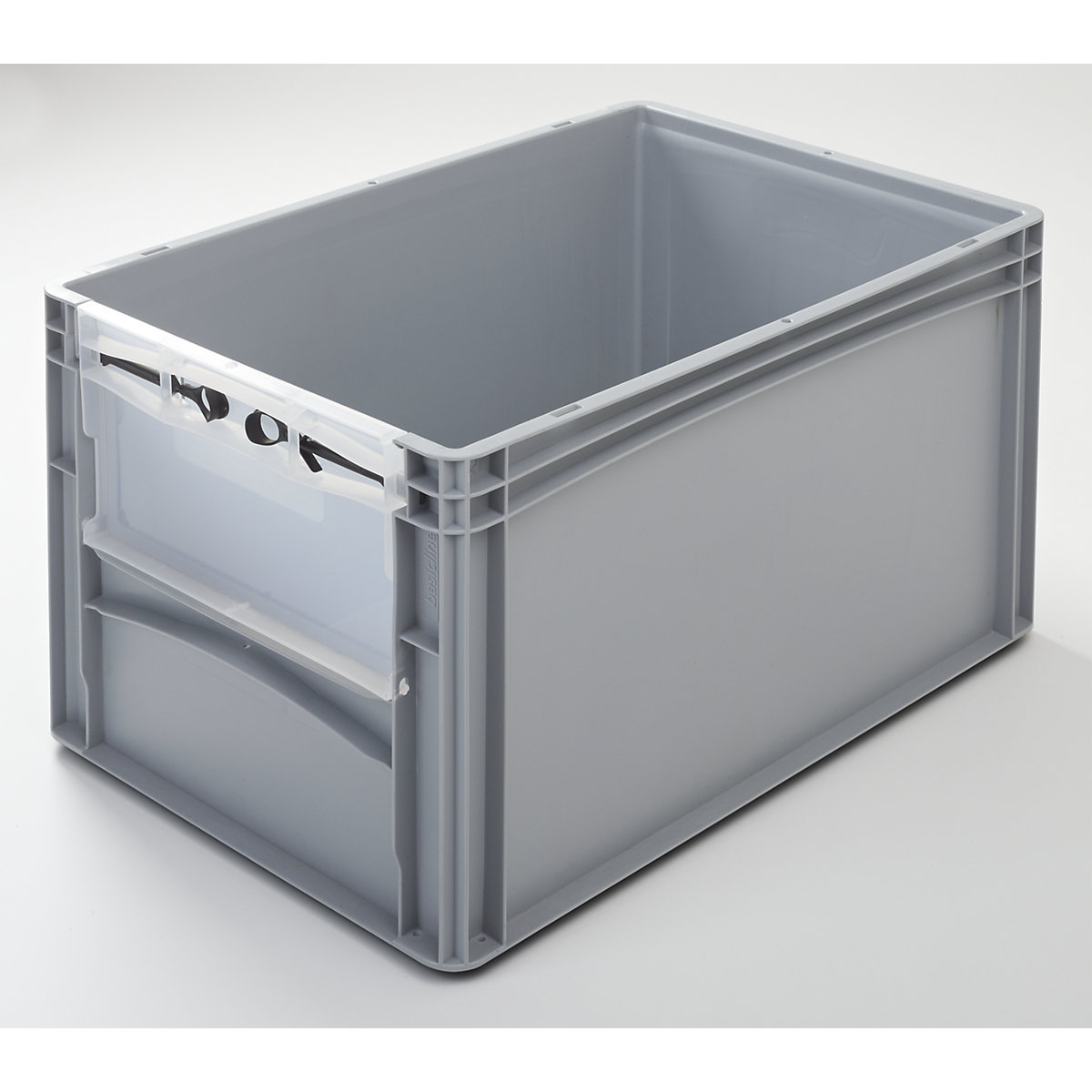 Navetă normă euro, lung. x lăț. 600 x 400 mm, cu clapetă frontală, înălțime 320 mm-0