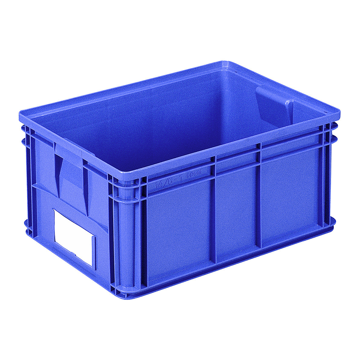 Navetă pentru transport și depozitare, lung. x lăț. x î. 650 x 470 x 300 mm, culoare albastru, amb. 3 buc.-0