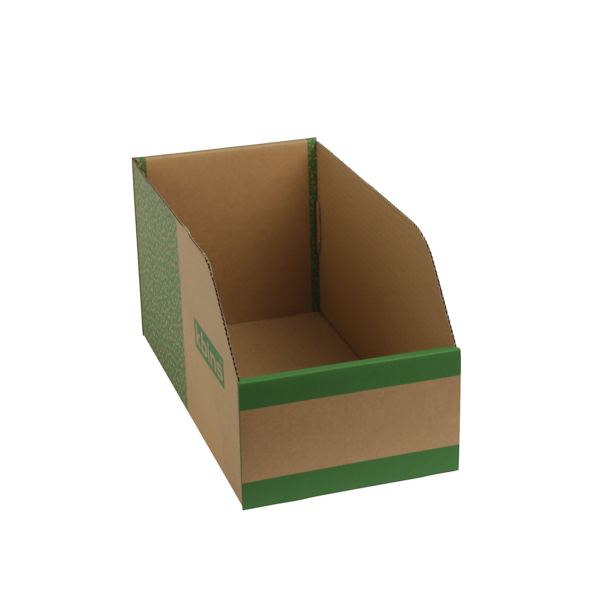 Navetă din carton pentru rafturi, cu un strat și pliabilă, amb. 25 buc., lung. x lăț. x î. 400 x 200 x 200 mm-0