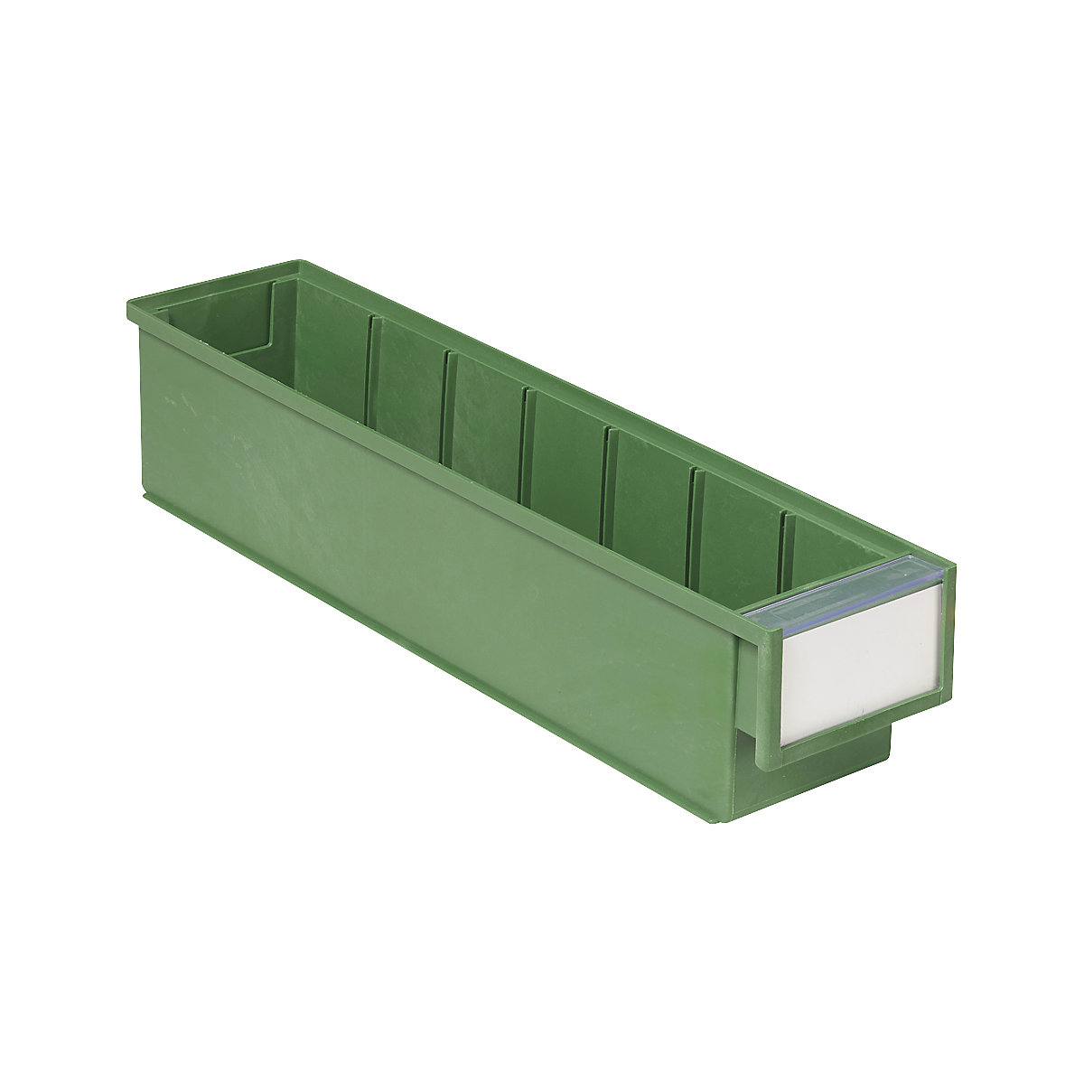 Navetă pentru raft BiOX – Treston, verde, lung. x lăț. x î. 400 x 90 x 82 mm, amb. 30 buc.-0