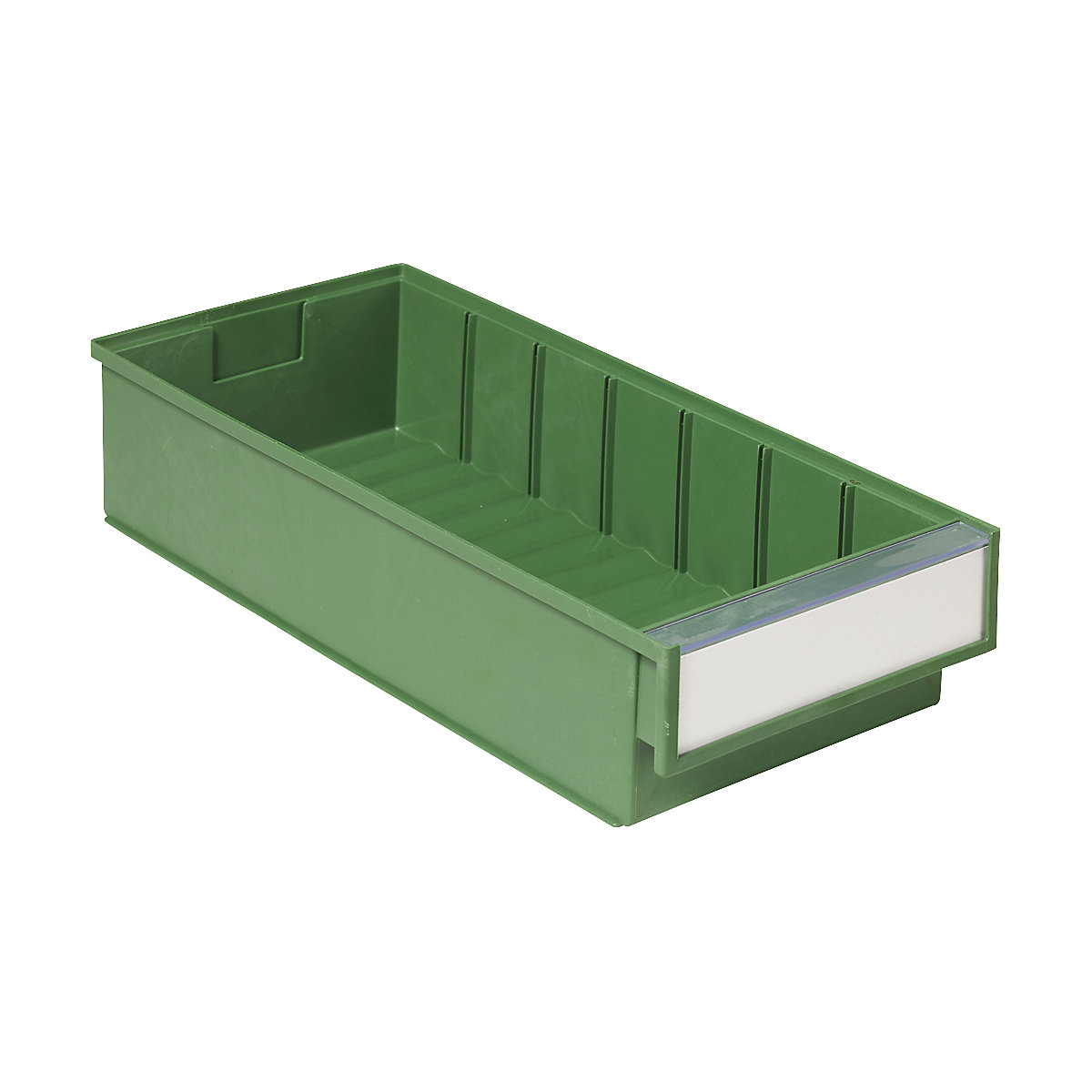 Navetă pentru raft BiOX – Treston, verde, lung. x lăț. x î. 400 x 186 x 82 mm, amb. 15 buc.-0